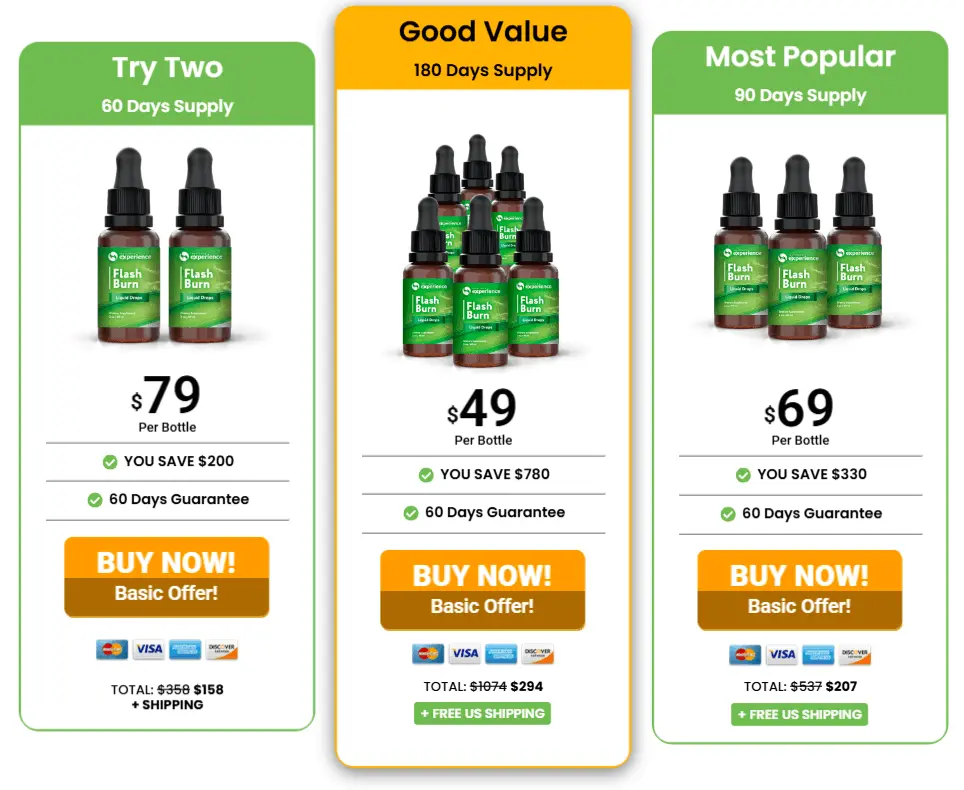 Order Flash Burn 6 Bottles
